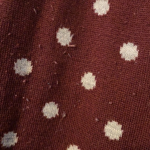𝅺loft women’s polka dot sweater; size large - Picture 2 of 5